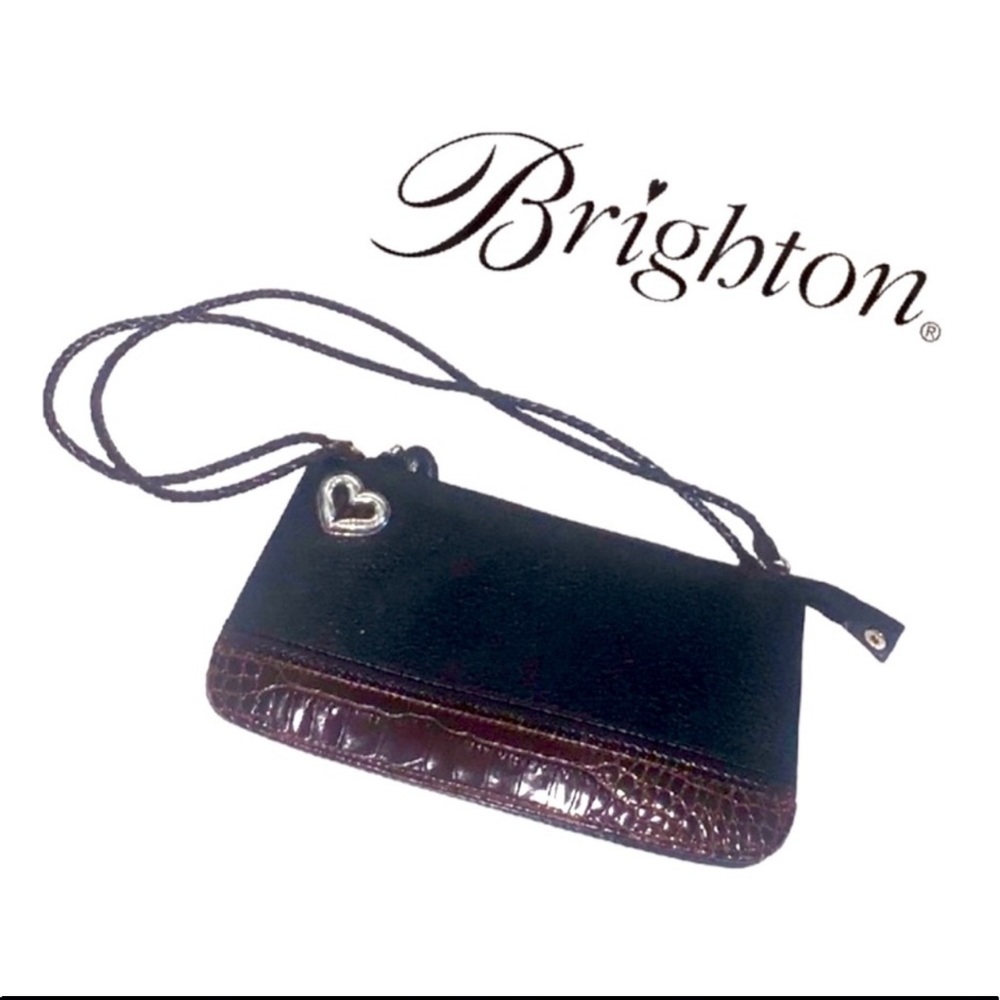 Brighton Pebbled Croc Mini Vintage Purse Bag New Without Tags - Picture 3 of 16